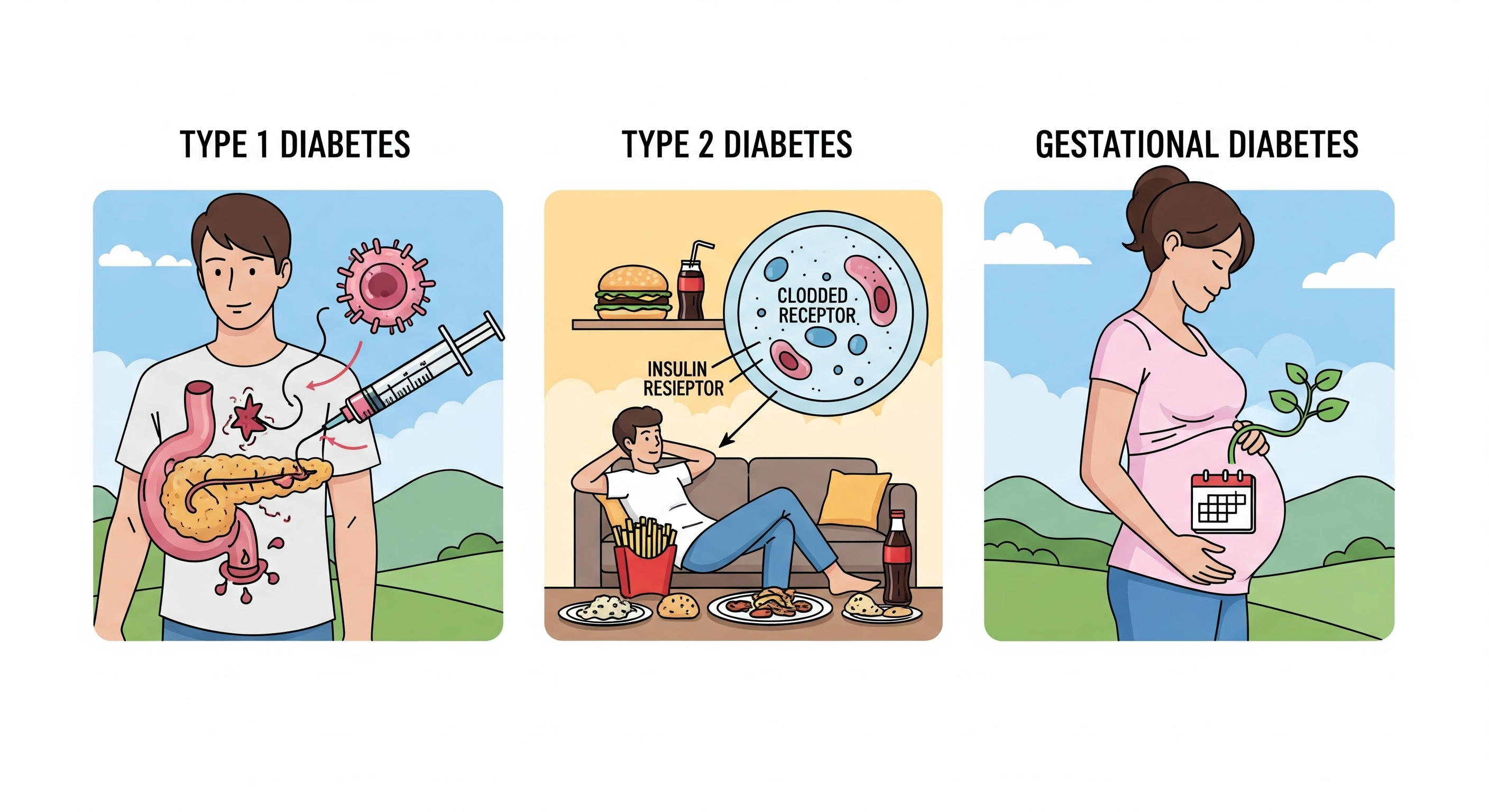 Perbedaan tipe diabetes